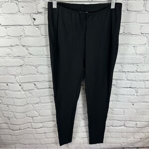 J. Jill Ponte Leggings Trousers Mid-Rise Thick Knit Fabric Flattering Black S